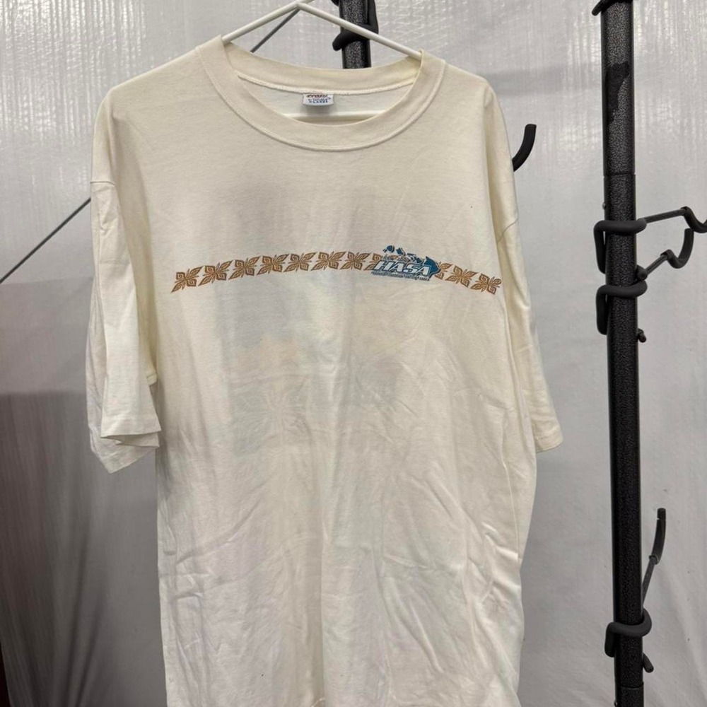 Crazy Shirts Vintage 1999-2000 HASA Surf Series Single Stitch Tee Cream XL